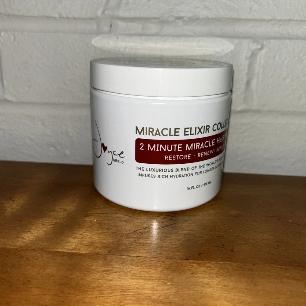Joyce Giraud Miracle Elixir 2-Minute Miracle Hair Mask Large‎ Size 16 oz